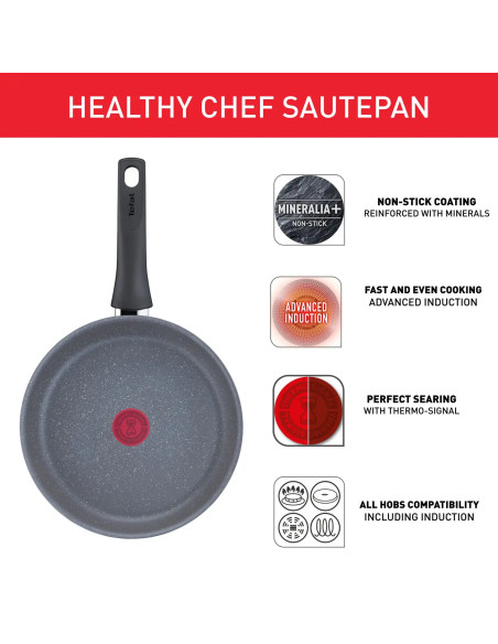 Tefal Healthy Chef – Sauteuse 24 cm Tefal Healthy Chef – Sauteuse 24 cm