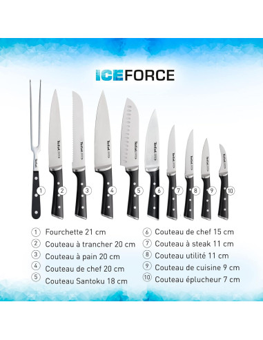 Couteau Ice Force 9 cm en acier inoxydable