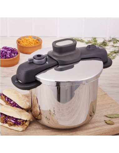 Cocotte Tefal Secure Compact - 8L Inox