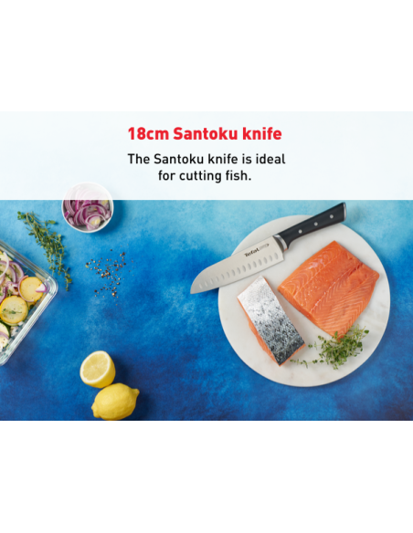 Ice Force - Set De 5 Couteaux De Cuisine + Bloc à Couteaux