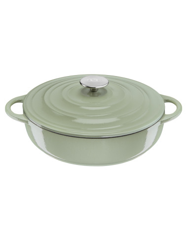 Faitout Peu Profond Fonte LOV Vert (28CM)