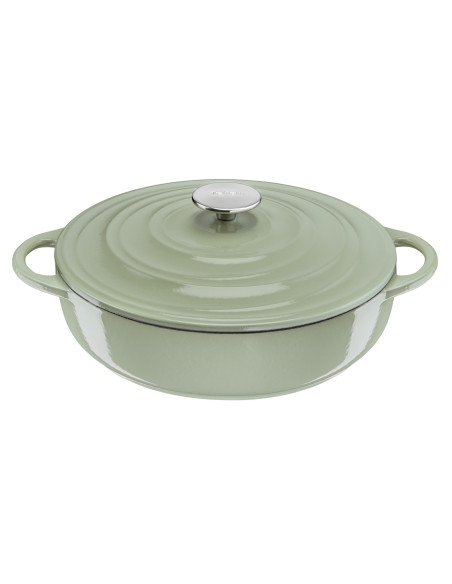 Faitout Peu Profond Fonte LOV Vert (28CM)