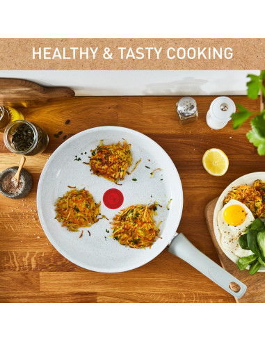 Natural Chef POELE Ceramique Blanc - 20CM