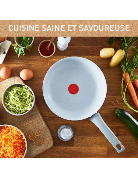 Natural Chef POELE Ceramique Blanc - 20CM