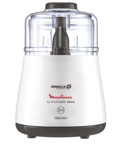 Moulinette Multifonction 1000W avec Bol 1.5L Blanc 2