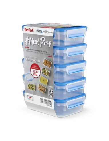 Masterseal Fresh– Meal Prep Set – Set Of 5 Pieces 0.8L