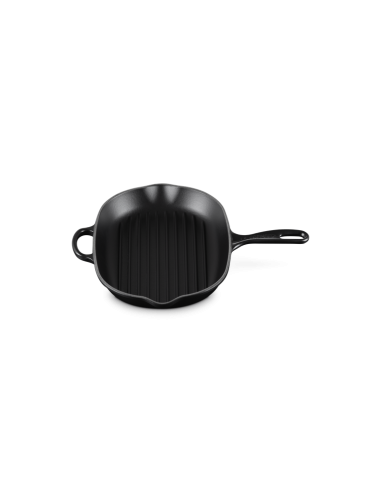 Skillet Gril Ovale En Fonte Emaillée 32cm Noir