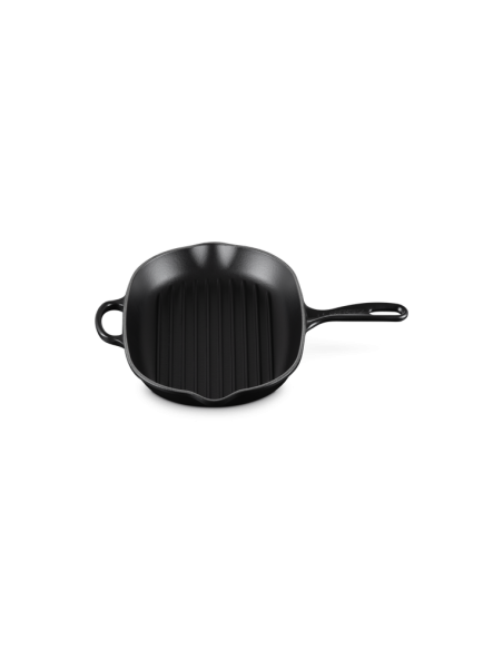 Skillet Gril Ovale En Fonte Emaillée 32cm Noir Skillet Gril Ovale En Fonte Emaillée 32cm Noir