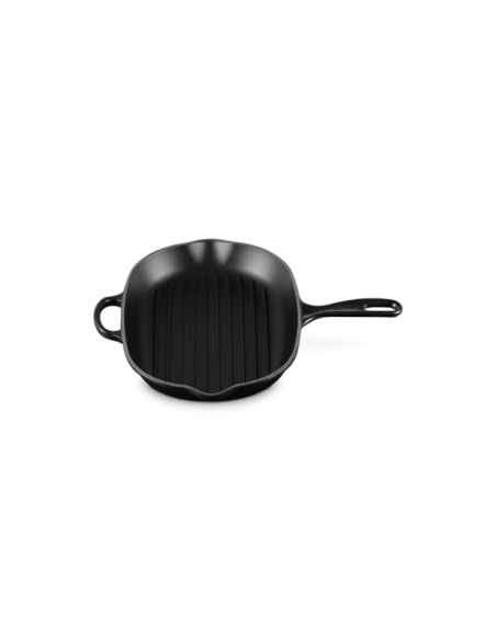 Skillet Gril Ovale En Fonte Emaillée 32cm Noir Skillet Gril Ovale En Fonte Emaillée 32cm Noir