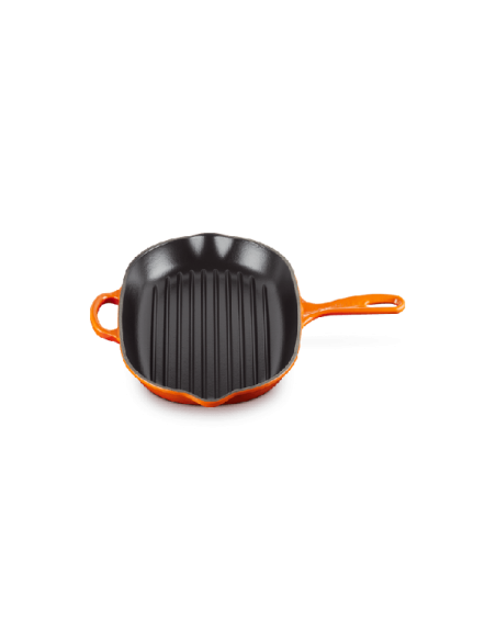 Skillet Gril Ovale En Fonte Emaillée 32cm Volcanique Skillet Gril Ovale En Fonte Emaillée 32cm Volcanique