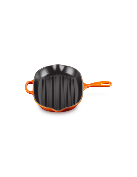 Skillet Gril Ovale En Fonte Emaillée 32cm Volcanique Skillet Gril Ovale En Fonte Emaillée 32cm Volcanique