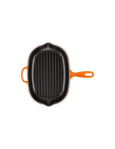 Skillet Gril Ovale En Fonte Emaillée 32cm Volcanique 2