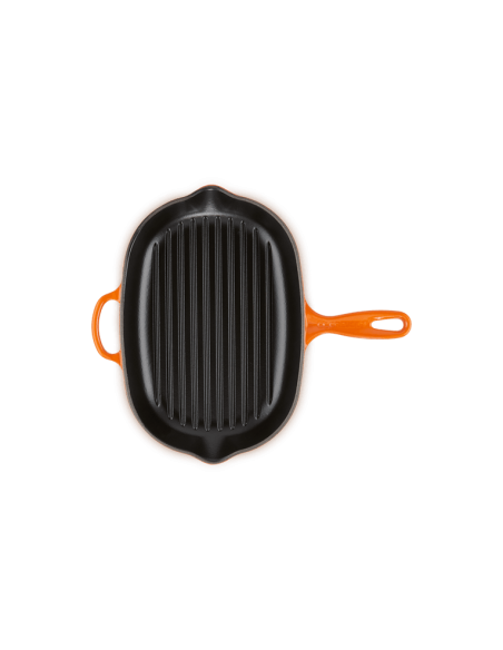 Skillet Gril Ovale En Fonte Emaillée 32cm Volcanique Skillet Gril Ovale En Fonte Emaillée 32cm Volcanique