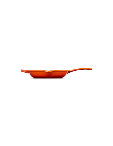 Skillet Gril Ovale En Fonte Emaillée 32cm Volcanique