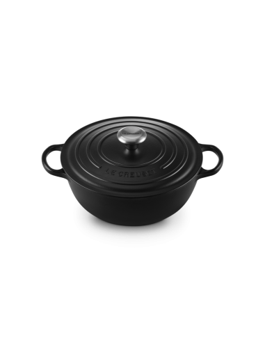 Marmite  En Fonte Emaillée 26cm Noir Satin