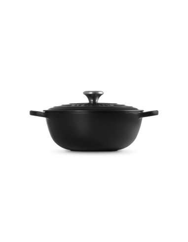 Marmite  En Fonte Emaillée 26cm Noir Satin