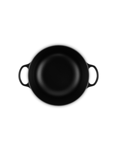 Marmite  En Fonte Emaillée 26cm Noir Satin