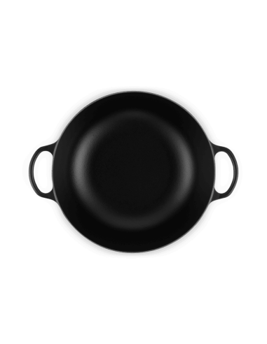 Marmite En Fonte Emaillée 32cm Noir Satin