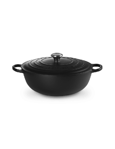 Marmite En Fonte Emaillée 32cm Noir Satin
