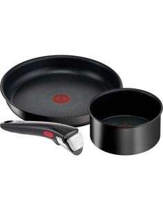 Set 2 Pcs Poêle/Casserole 28/20cm + Poignée Amovible