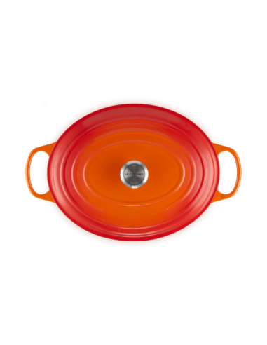 Cocotte Ovale En Fonte Emaillée 35cm Volcanique