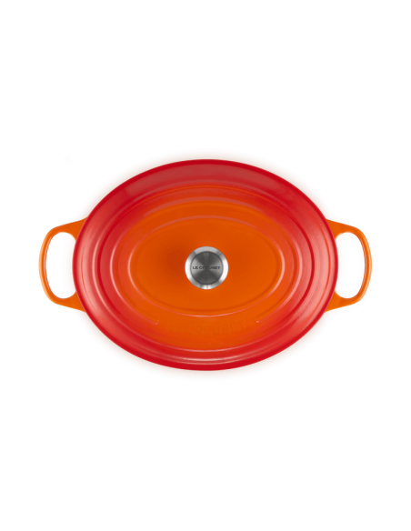 Cocotte Ovale En Fonte Emaillée 35cm Volcanique