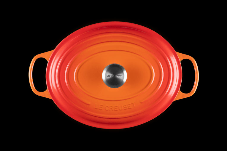 Cocotte Ovale En Fonte Emaillée 31cm Volcanique