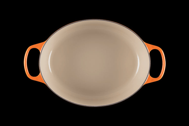 Cocotte Ovale En Fonte Emaillée 31cm Volcanique