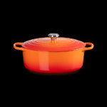 Cocotte Ovale En Fonte Emaillée 31cm Volcanique