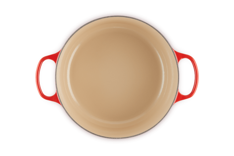 Cocotte Ronde En Fonte Emaillée Intérieur Noir 28cm Noir