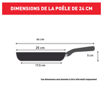 Poêle Inox Intuition 24cm