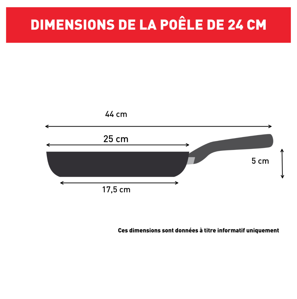 Poêle Inox Intuition 24cm