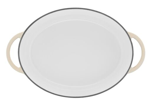 Faitout 34x26cm Fonte Lov Beige