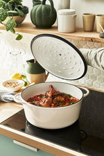 Faitout 29cm Fonte Lov Beige