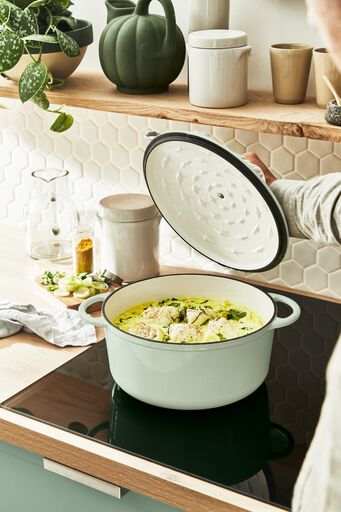 Faitout 25cm Fonte Lov Vert Lichen