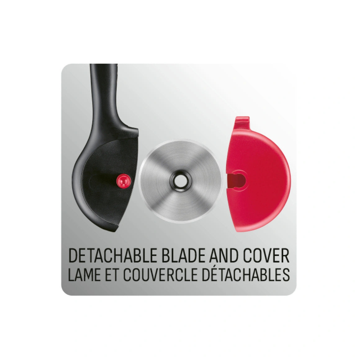 Découpe-Pizza Ingenio+ Inox + Étui de Protection