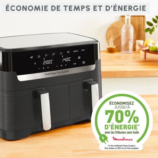 Friteuse sans huile Dual Easy Fry & Grill