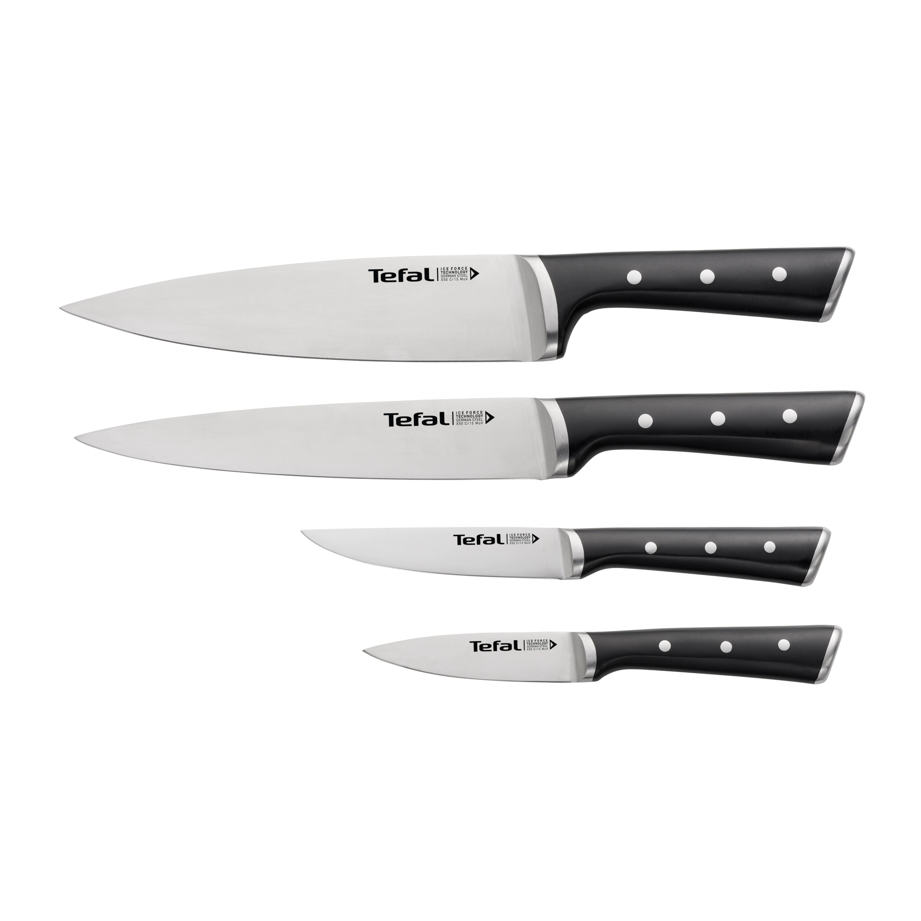Set de 4 Couteaux Tefal Ice Force – Acier Inoxydable
