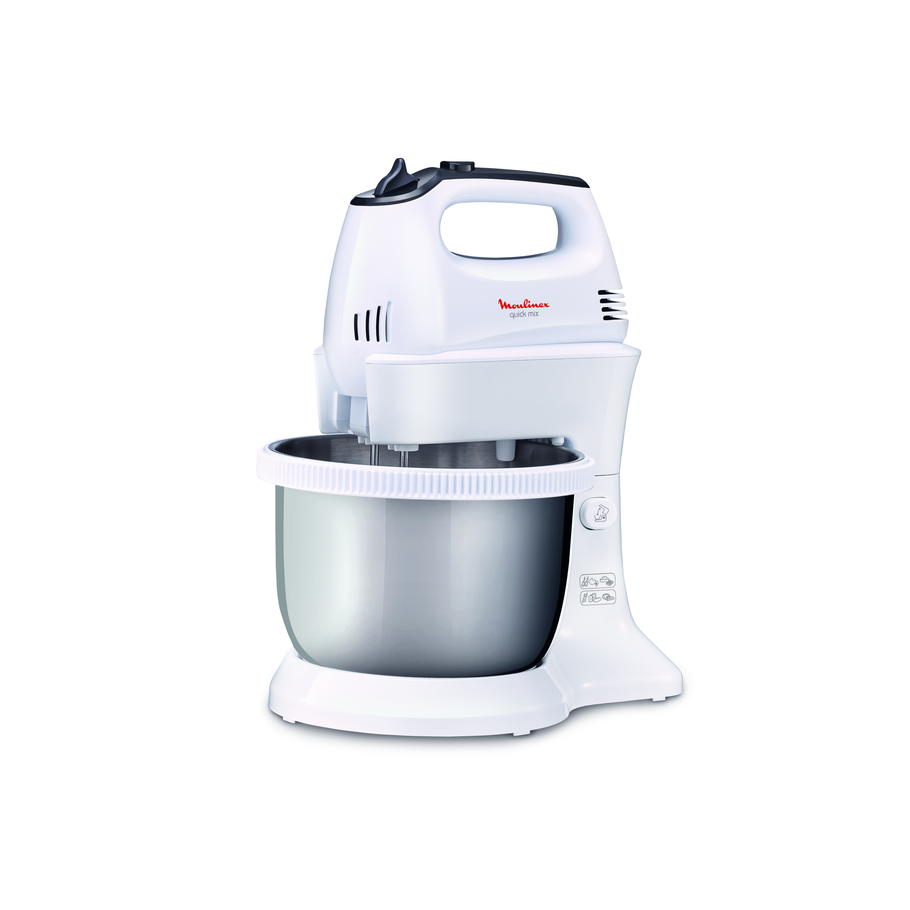 Batteur Avec Bol Quick Mix 300W Gris/Inox