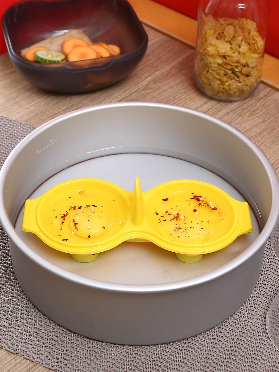 Pocheuse à Oeufs Double en Silicone