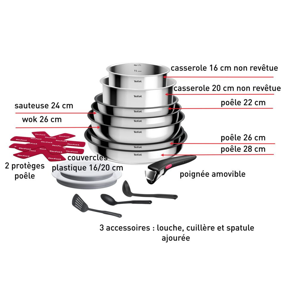 Batterie de Cuisine Ingenio Cook Eat 15P