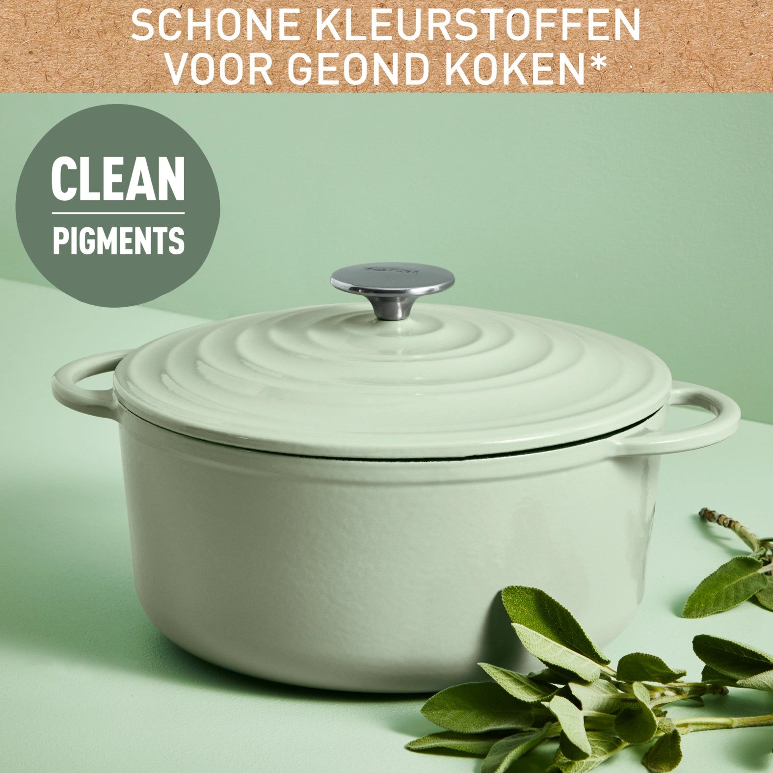 Faitout Ovale Fonte Lov 34x26cm Vert