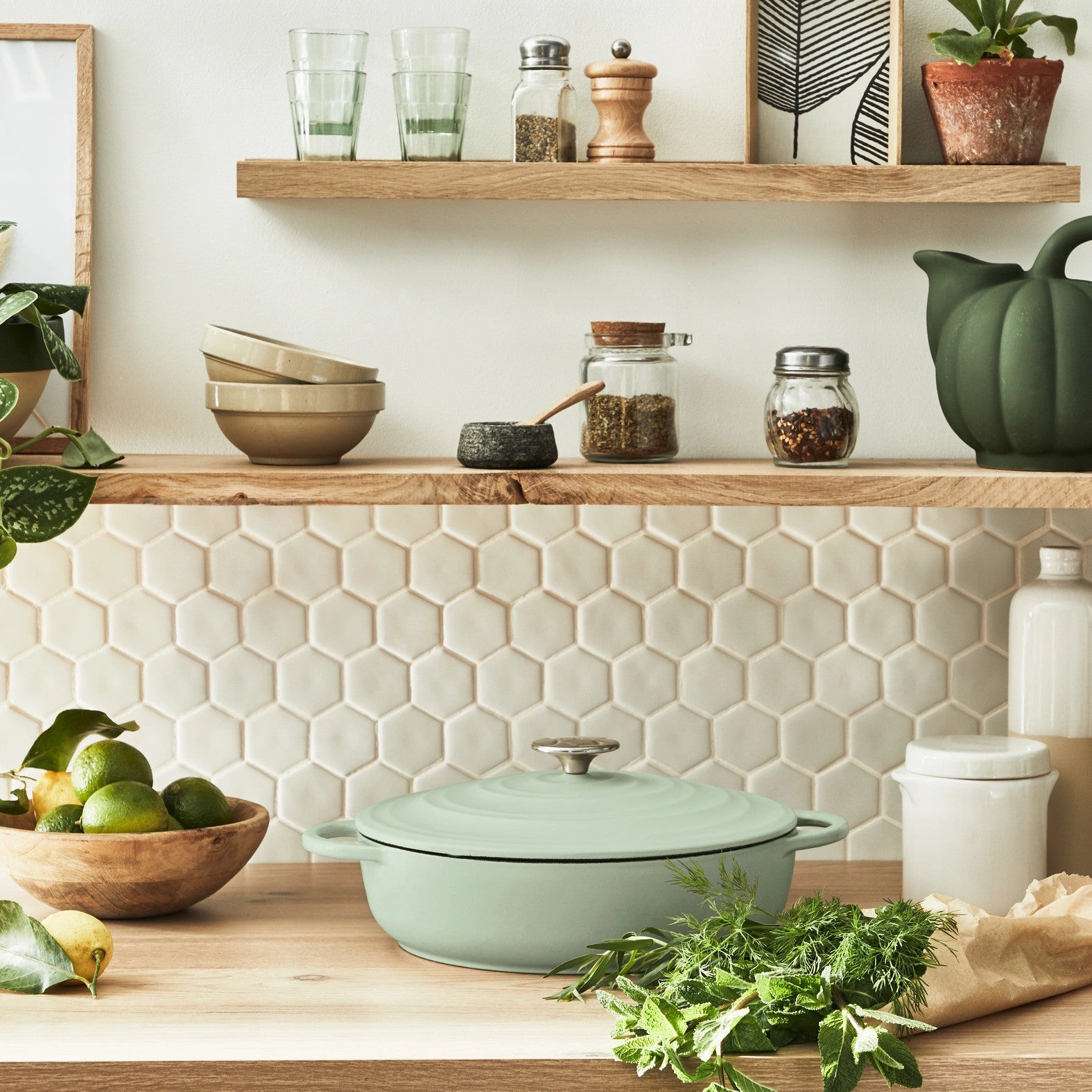 Faitout Peu Profond Fonte Lov 28cm Vert