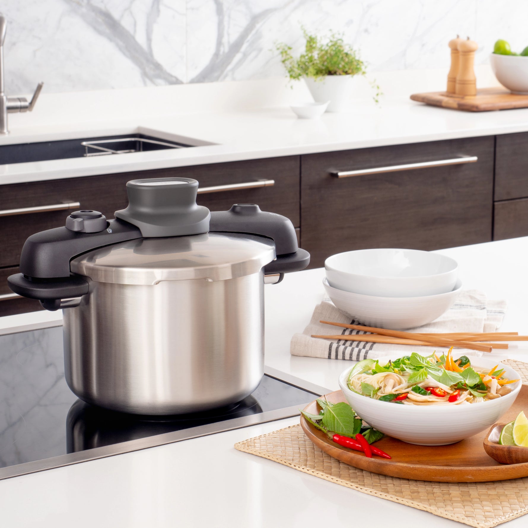 Cocotte Tefal Secure Compact - 6L Inox