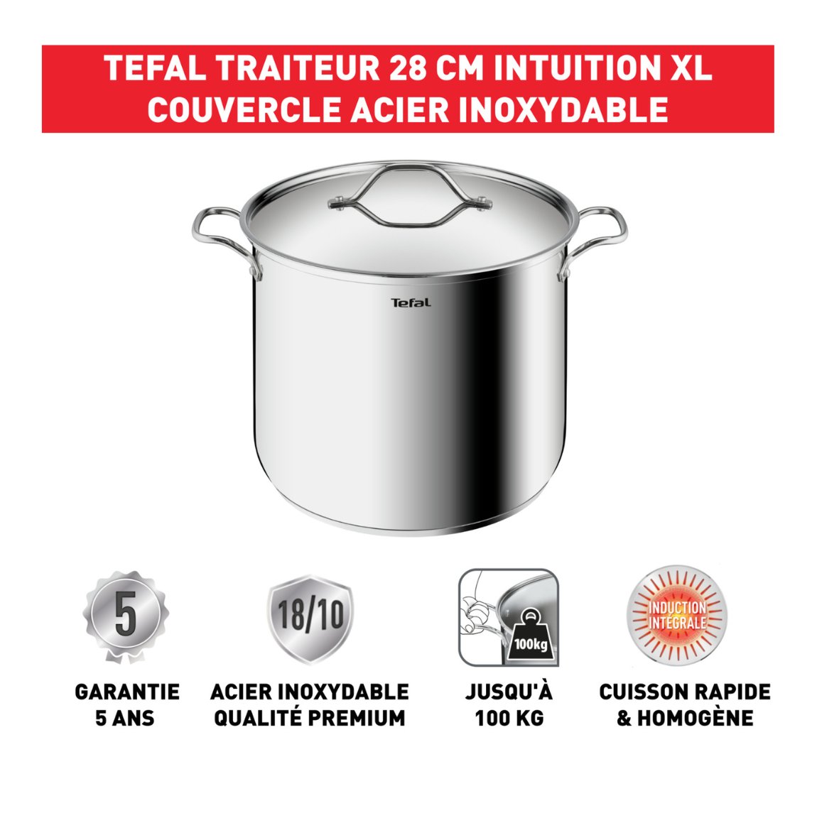 Marmite Intuition 28cm + Couvercle