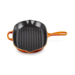 Skillet Gril Ovale En Fonte Emaillée 32cm Volcanique