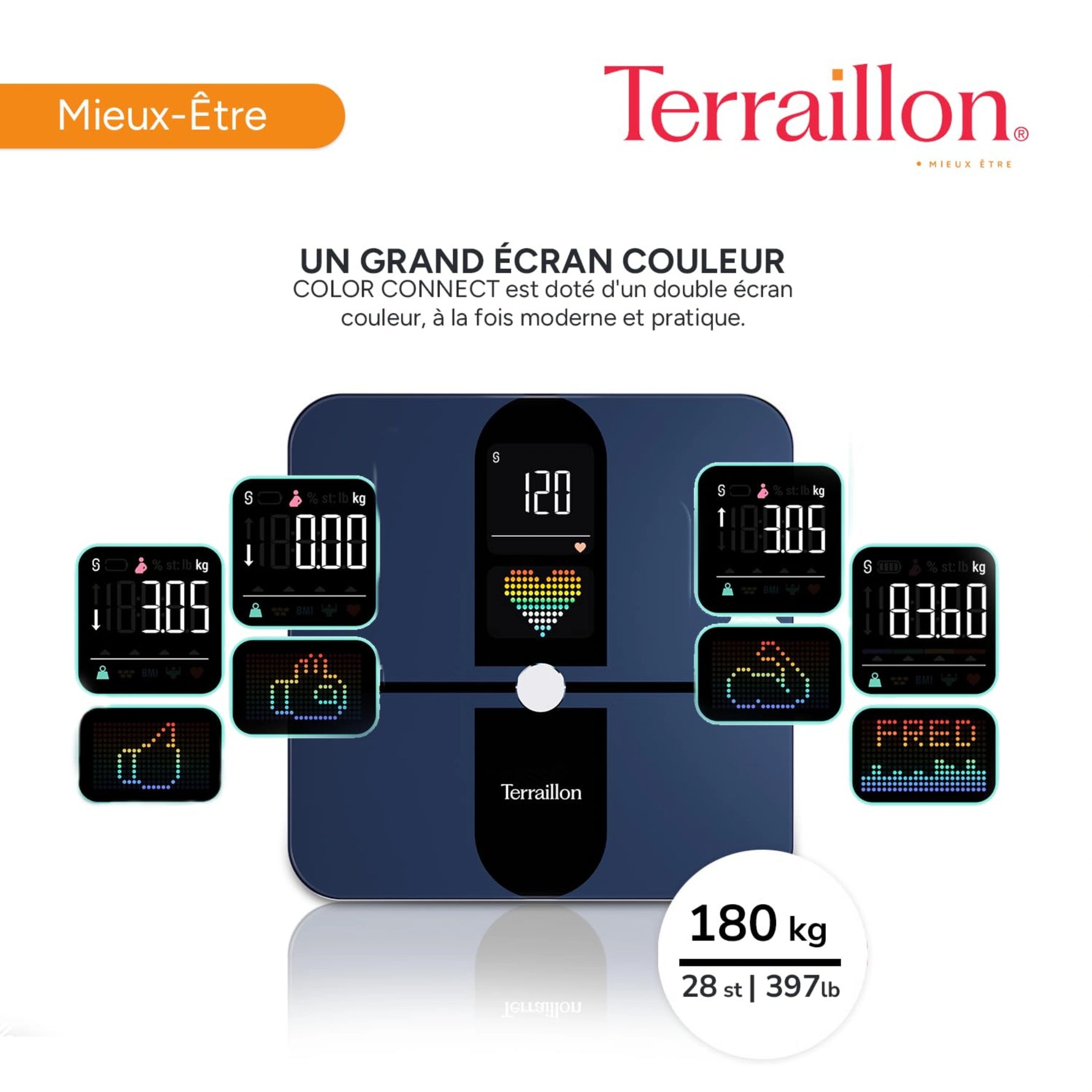 Pèse-Personne Color Connect Bluetooth