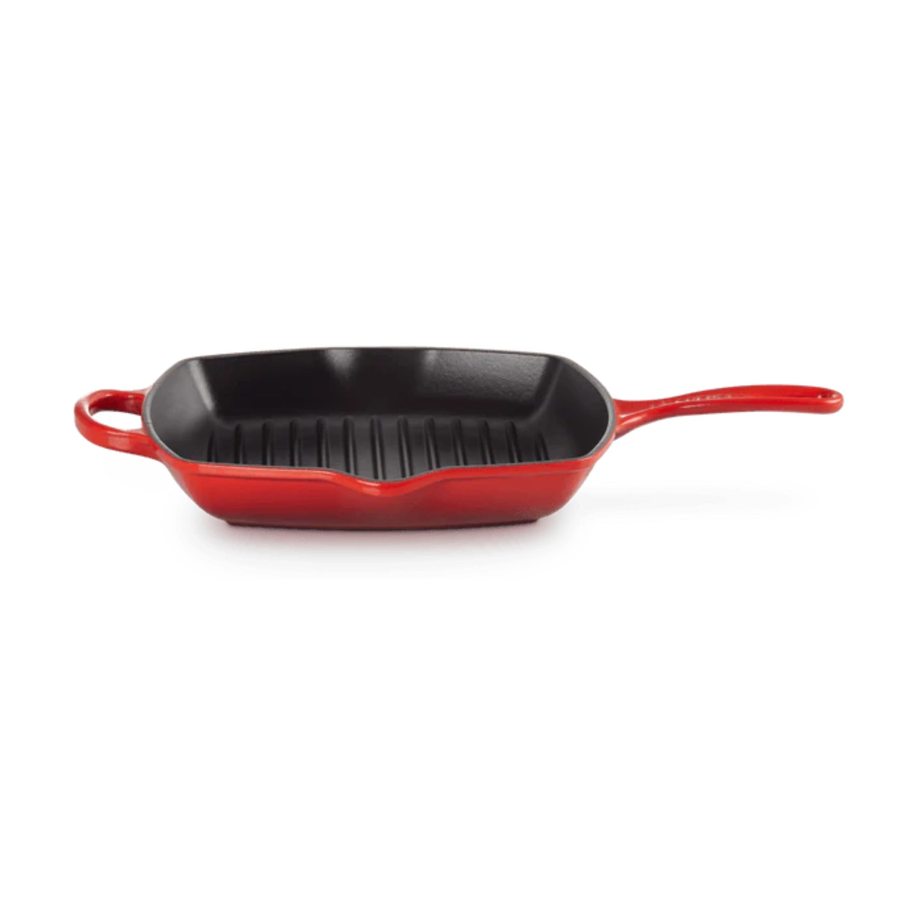Skillet Carré En Fonte 26cm Emaillée Cerise