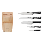 Ice Force Set De 5 Couteaux De Cuisine + Bloc à Couteaux