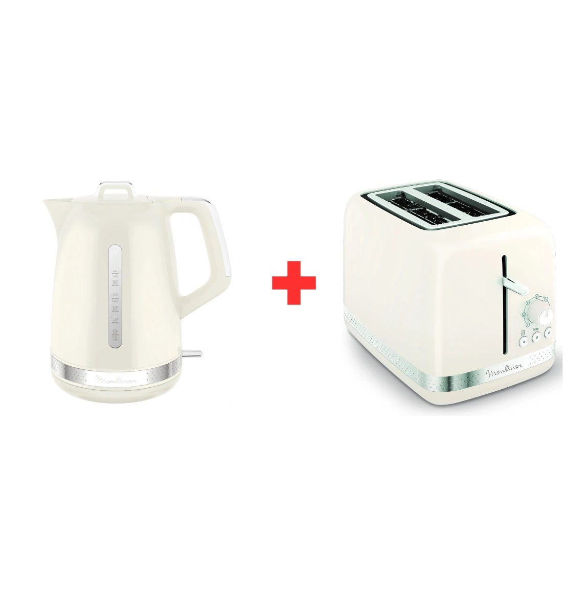 Pack Grille-Pain Soleil Ivoire + Bouilloire Soleil Ivoire 2400 W